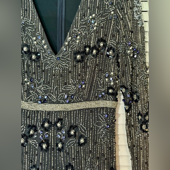 NWT Mac Duggal Sample One Of !! Embellished Long Sleeve Gown 2 - Picture 8 of 16